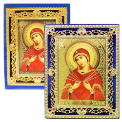 Ikona v zamate Semistrelnaja 11x15,5cm