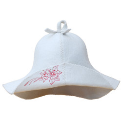 Čiapka-panama na banju (saunu) Kvet