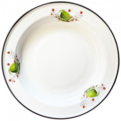 Smaltovaný talíř 36cm 2L Lime