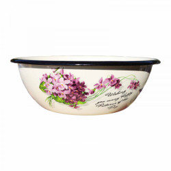 Smaltovaná mísa béžová 0,6L Laura