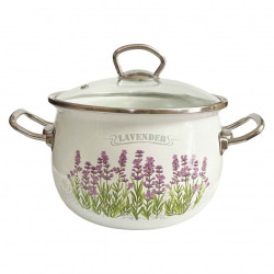 Smaltovaný kastrol Levandule 2,5L Premium+