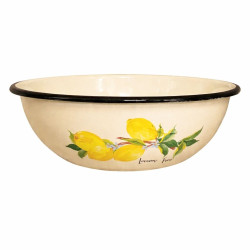 Miska smaltovaná béžová Lemon Tree 4 l