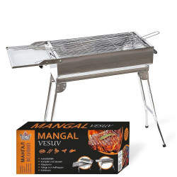 Gril (mangal) z nehrdzavejúcej ocele 75×30×60 cm VESUV