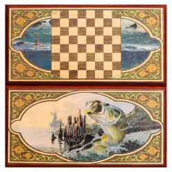 Stolová hra Nardy Rybárčenie 500x250mm