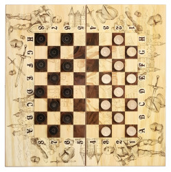 Šachmy, šašky, nardy Rytier 500x250mm
