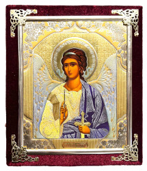 Ikona v zamate 15x18cm Angel Khraniel