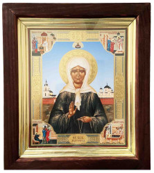 Ikona drevená veľká 17x20cm Matrona