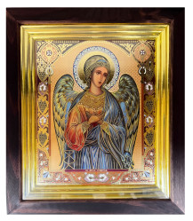 Ikona drevená veľká 17x20cm Angel