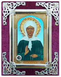 Ikona v zamate 6x9 Matrona