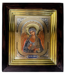 Ikona drevená so sklom 15x18cm Angel