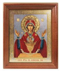 Ikona BM Neupivaemaja čaša 11x13cm drevená so sklom