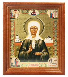 Ikona Matrona 18x24cm drevená so sklom