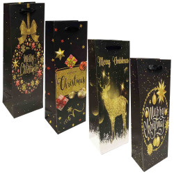 Darčeková taška na fľašu 36×13 cm „Mix Nový rok“