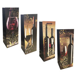 Darčeková taška na fľašu 36×13 cm „Červené víno“