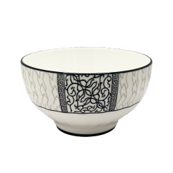 Porcelánová miska „Černý vzor“ 11,8×6,8 cm 310 ml