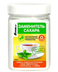 Sladidlo oligofruktóza, sukralóza, stevia prášok, 200g Bombbar