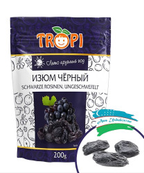 Čierne hrozienka 200g Tropi