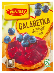 Želé s príchuťou čučoriedok 47 g Galaretka Winiary