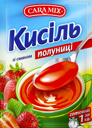 Kysel s jahodovou príchuťou 90 g Caramix