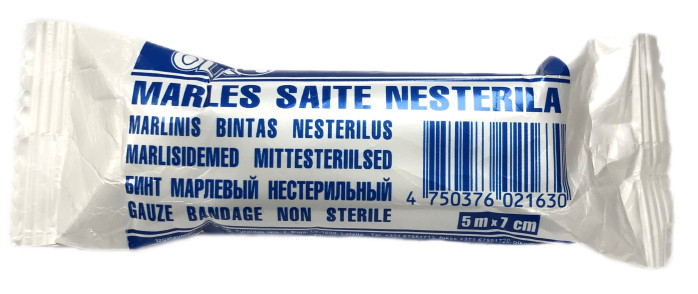 detail Nesterilný gázový obväz 5mx7cm OLKO