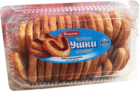 detail Sušenky Ušky so škoricou Franzeluta 300g