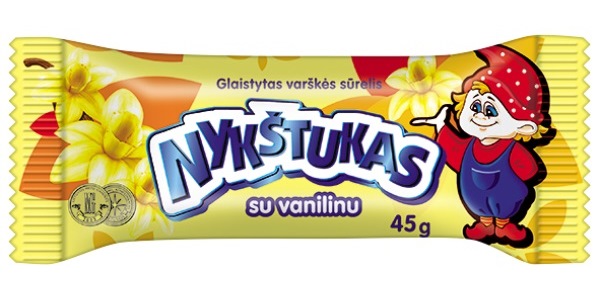 detail Sladký tvaroh v čokoláde vanilkový Nykštukas 45g