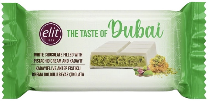 detail Dubajská biela čokoláda 90g Elit