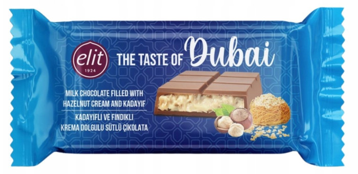 detail Dubajská čokoláda s orechovým krémom 90 g Elit