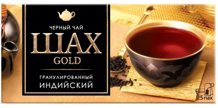 detail Šach čierny čaj Gold 25 * 2g