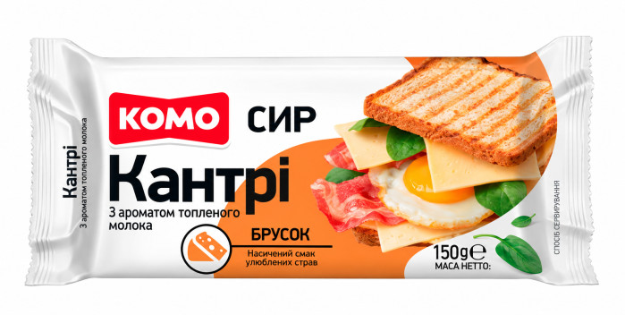 detail Polotvrdý syr Kantry 150g KOMO