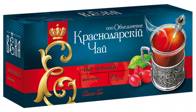 detail Čierny čaj so šípkou 25*1,7 g Krasnodarský čaj