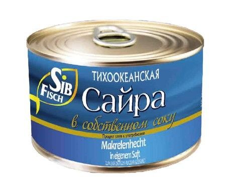 detail Saira ve vlastní št'ávě SIB FISCH 250g