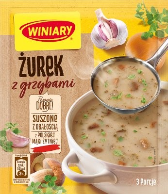 detail Polievka s hubami Žurek 49g Winiary