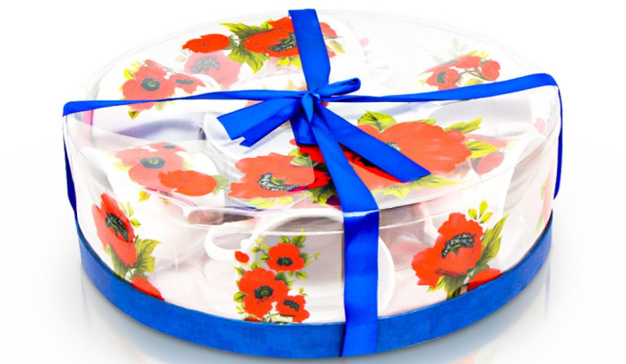 detail Čajový set máky 6ks