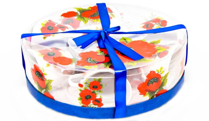 detail Čajový set máky 6ks