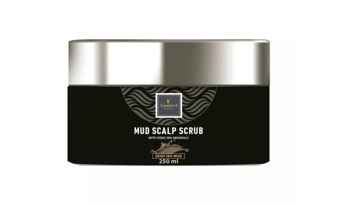 detail Scrub na pokožku hlavy s bahnom a minerálmi Mŕtveho mora 250 ml Famirel