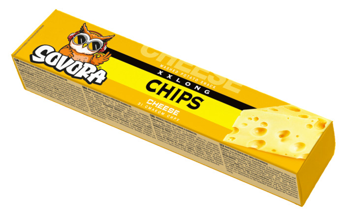 detail Zemiakové chipsy s príchuťou syra 50 g Sovora