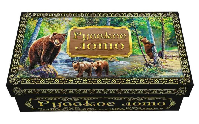 detail Stolová hrá Ruské loto Medvede