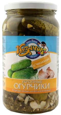 detail Nakladané uhorky s cesnakom a kôprom 860g
