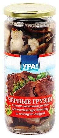 detail Nakládané černé hruzdi Ura 270g