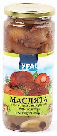 detail Nakládaný klouzcí s česnekem Ura 270g