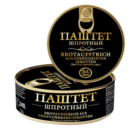 detail Šprotová paštéta 240g Best Time