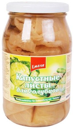 detail Kapustové listy Emelja 830g