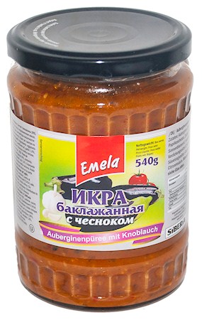 detail Lilková pomazánka s česnekem Emelja 540g