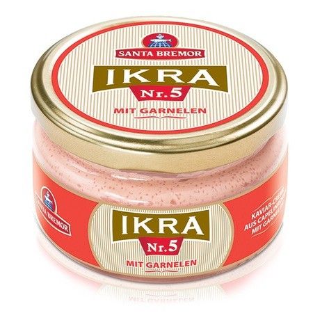 detail IKRA N1 s krevetama SANTA BREMOR 180g
