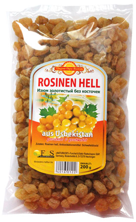 detail Rozinky bílé Uzbekistan 200g