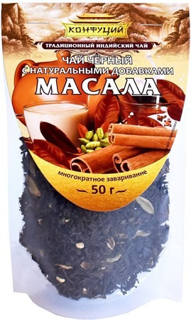 detail Čierny čaj Masala 50 g Konfucius