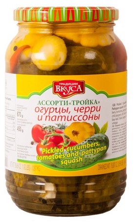 detail Rozmanité rajcata, okurky a cukrárne 870g Tradicii vkusa