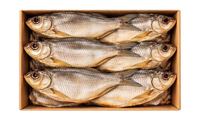 detail Plotva vykuchaná sušená