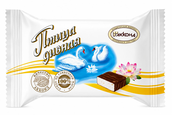 detail PTICA DIVNAYA BÍLÁ jemné sufle v čokoládě